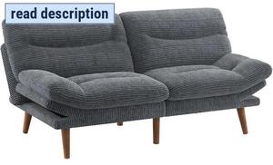 lot 301530 image: Retails for $160 Futon Sofa Bed, Vintage Couch