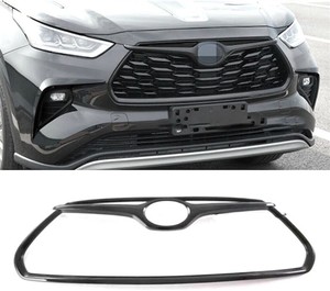 lot 391692 image: Retails for $145 For 2020-2022 Toyota Highlander ABS Gloss Black Front Bumper Grille Cover Trim
