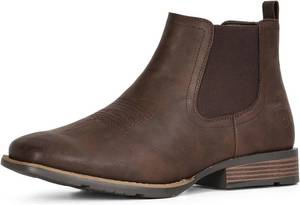 lot 491967 image: IUV Cowboy Boots For Men Ankle Boots Western Boot Casual Dress Slip On Chelsea Men