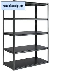 lot 291664 image: Retails for $124 Gorilla Rack Z-Beam 5-shelf Steel Storage Rack, 48 x 24 x 72