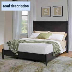 lot 291672 image: Retails for $900 Redmond Panel Bed Frame, Charcoal Finish (LARGE LOT, BRING ASSITANCE FOR LOADOUT)