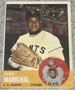 lot 109 image: 1963 Topps Baseball Card #440 - Juan Marichal