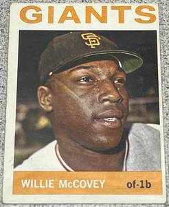 lot 112 image: 1964 Topps Baseball Card #350 - Willie McCovey San Francisco Giants