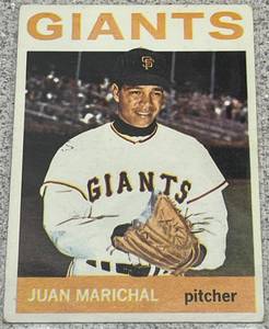 lot 113 image: 1964 Topps Baseball Card #280 - Juan Marichal San Francisco Giants