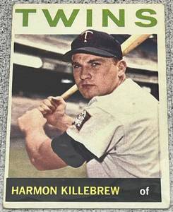 lot 117 image: 1964 Topps Baseball Card #177 - Harmon Killebrew Minnesota Twins