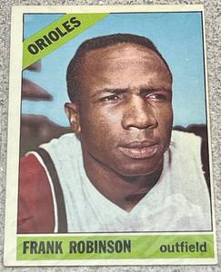 lot 133 image: 1966 Topps Baseball Card #310 - Frank Robinson Baltimore Orioles