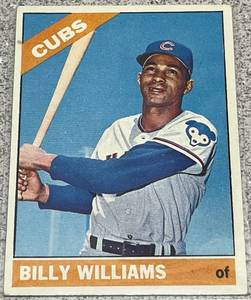 lot 134 image: 1966 Topps Baseball Card #580 - Billy Williams Chicago Cubs