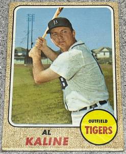 lot 139 image: 1968 Topps Baseball Card #240 - Al Kaline Detroit Tigers