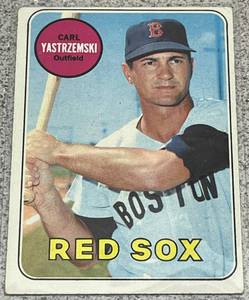 lot 142 image: 1969 Topps Baseball Card #130 - Carl Yastrzemski Boston Red Sox