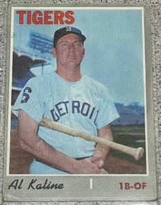 lot 158 image: 1970 Topps Baseball Card #640 - Al Kaline Detroit Tigers