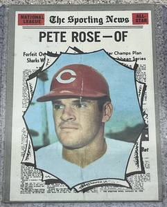 lot 160 image: 1970 Topps Baseball Card #458 - Pete Rose NL All-Star