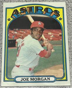 lot 173 image: 1972 Topps Baseball Card #132 - Joe Morgan Houston Astros