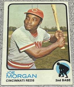 lot 187 image: 1973 Topps Baseball Card #230 - Joe Morgan Cincinnati Reds