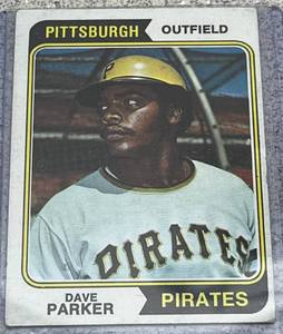 lot 196 image: 1974 Topps Baseball Card #252 - Dave Parker Rookie Pittsburgh Pirates
