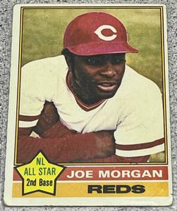 lot 217 image: 1976 Topps Baseball Card #420 - Joe Morgan Cincinnati Reds NL All Star