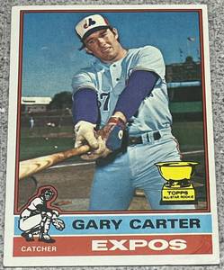 lot 218 image: 1976 Topps Baseball Card #441 - Gary Carter Montreal Expos All-Star Rookie