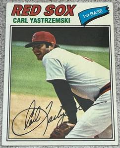 lot 234 image: 1977 Topps Baseball Card #480 - Carl Yastrzemski Boston Red Sox