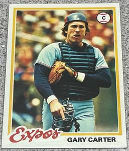 lot 244 image: 1978 Topps Baseball Card #120 - Gary Carter Montreal Expos