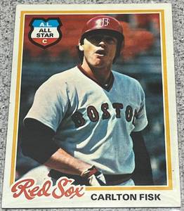lot 246 image: 1978 Topps Baseball Card #270 - Carlton Fisk Boston Red Sox