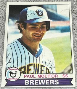 lot 259 image: 1979 Topps Baseball Card #24 - Paul Molitor Milwaukee Brewers