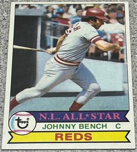 lot 265 image: 1979 Topps Baseball Card #200 - Johnny Bench Cincinnati Reds NL All-Star