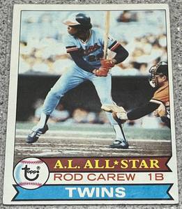 lot 267 image: 1979 Topps Baseball Card #300 - Rod Carew Minnesota Twins AL All-Star