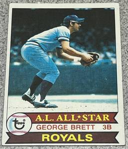 lot 269 image: 1979 Topps Baseball Card #330 - George Brett Kansas City Royals AL All-Star