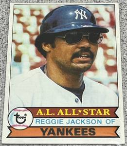 lot 274 image: 1979 Topps Baseball Card #700 - Reggie Jackson New York Yankees AL All-Star