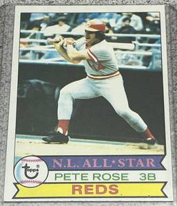 lot 276 image: 1979 Topps  Baseball Card #650 - Pete Rose Cincinnati Reds NL All-Star