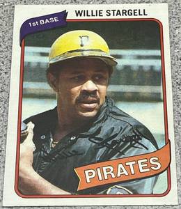 lot 279 image: 1980 Topps Baseball Card #610 - Willie Stargell Pittsburgh Pirates