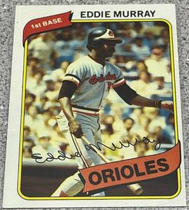 lot 292 image: 1980 Topps Baseball Card #160 - Eddie Murray Baltimore Orioles