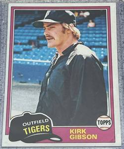lot 307 image: 1981 Topps Baseball Card #315 - Kirk Gibson Detroit Tigers