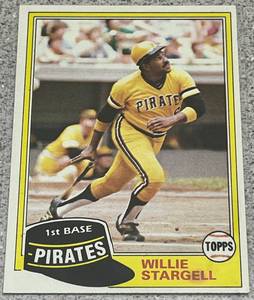 lot 310 image: 1981 Topps Baseball Card #380 - Willie Stargell Pittsburgh Pirates