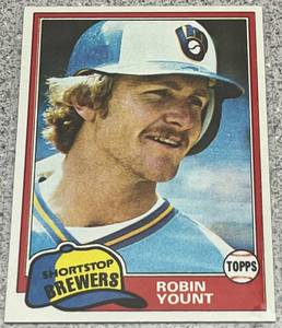 lot 316 image: 1981 Topps Baseball Card #515 - Robin Yount Milwaukee Brewers