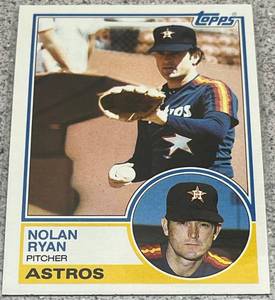 lot 369 image: 1983 Topps Baseball Card #360 - Nolan Ryan Houston Astros