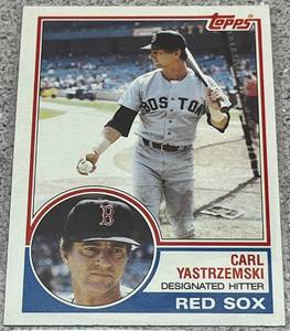 lot 371 image: 1983 Topps Baseball Card #550 - Carl Yastrzemski Boston Red Sox