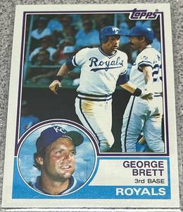 lot 372 image: 1983 Topps Baseball Card #600 - George Brett Kansas City Royals