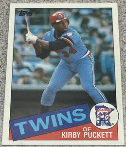 lot 378 image: 1985 Topps Baseball Card #536 - Kirby Puckett Rookie Minnesota Twins