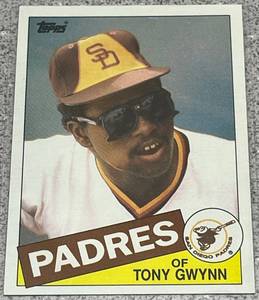 lot 382 image: 1985 Topps Baseball Card #660 - Tony Gwynn San Diego Padres