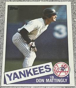 lot 384 image: 1985 Topps Baseball Card #665 - Don Mattingly New York Yankees