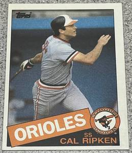lot 385 image: 1985 Topps Baseball Card #30 - Cal Ripken Jr. Baltimore Orioles