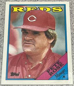lot 388 image: 1988 Topps Baseball Card #475 - Pete Rose Manager Cincinnati Reds