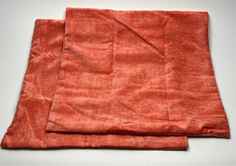lot 160 image: Coral Orange Throw Pillow Covers CaliTime Home Decor