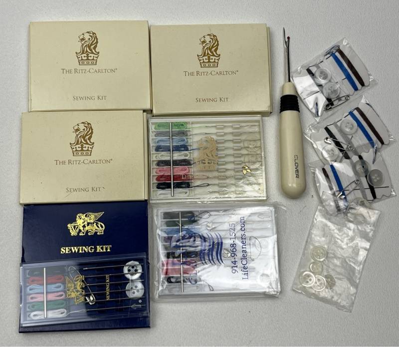 lot 165 image: Luxury Hotel Sewing Kit Collection Ritz-Carlton and Others
