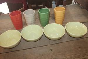 lot 1389 image: Vtg. Iroquois Bowls and More