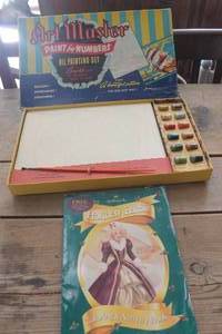 lot 1433 image: Vintage Paint by Numbers Set and More
