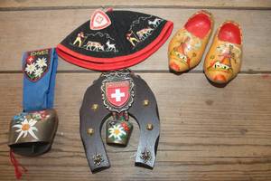 lot 1456 image: Vtg. Switzerland Childs Hat and More