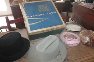 lot 1477 image: IOB Vtg. Champ Hat and More