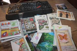 lot 1510 image: Microsoft Key Board, Cards and More