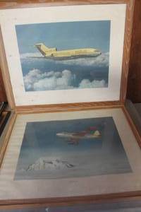 lot 1517 image: Large Vintage Boeing Airplane Pictures